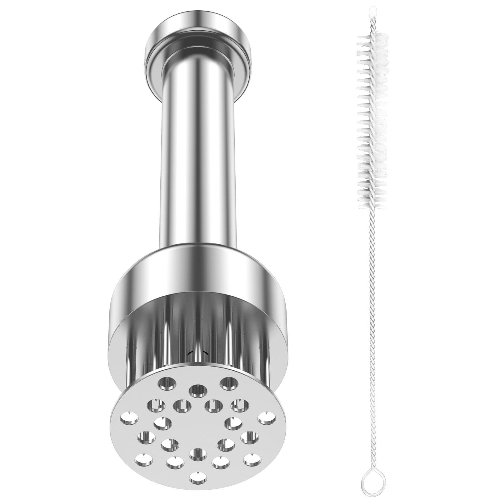 

Stainless Steel Meat Tenderizer with 21 Needles Professional Kitchens Tool Firm Meat Grinder Compact Meat Piercing for Steak серебряный