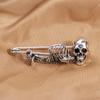 Vintage Retro Skull Pin Punk Style Gothic Skull Badge Lapel Pin  Unique Gift
