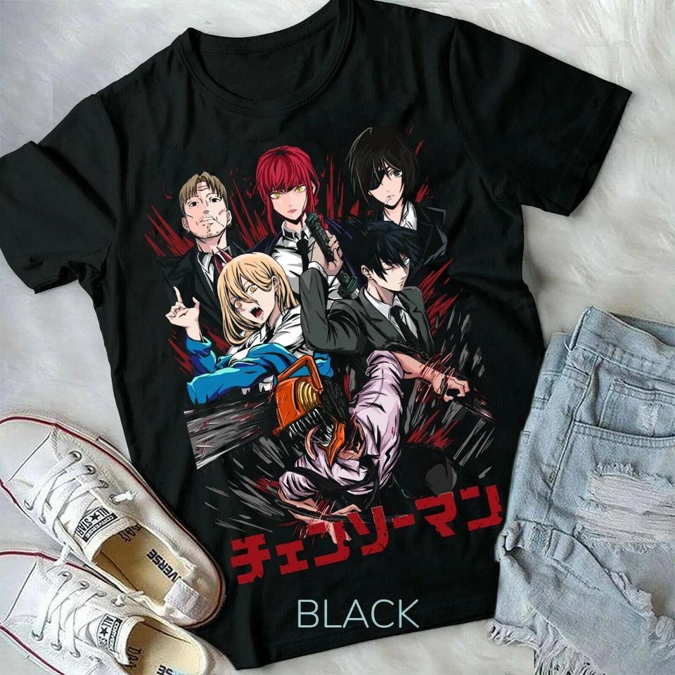 Chainsaw Unisex New TShirtDenji And Makima TShirt Unisex Unisex All Size Black S