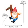 Funny Garden Gnome Statue Flower Pot Hugger, Gnome Figurine Resin Sculpture Outdoor Decor Patio Lawn Fence Plant Pot Ornaments