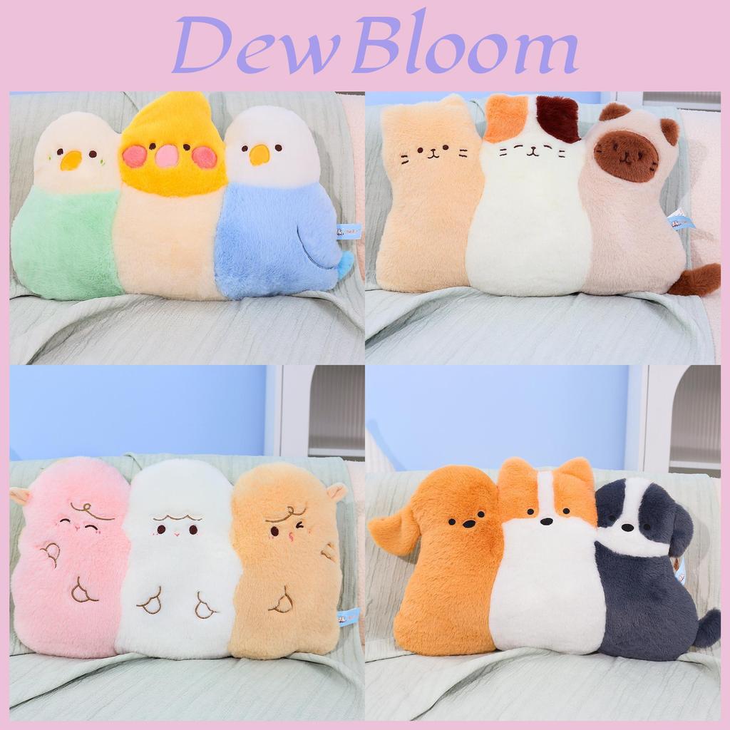 Animal Plush Toy Pillow Set With Polyester Fiber Filling For Home Decor And Napping