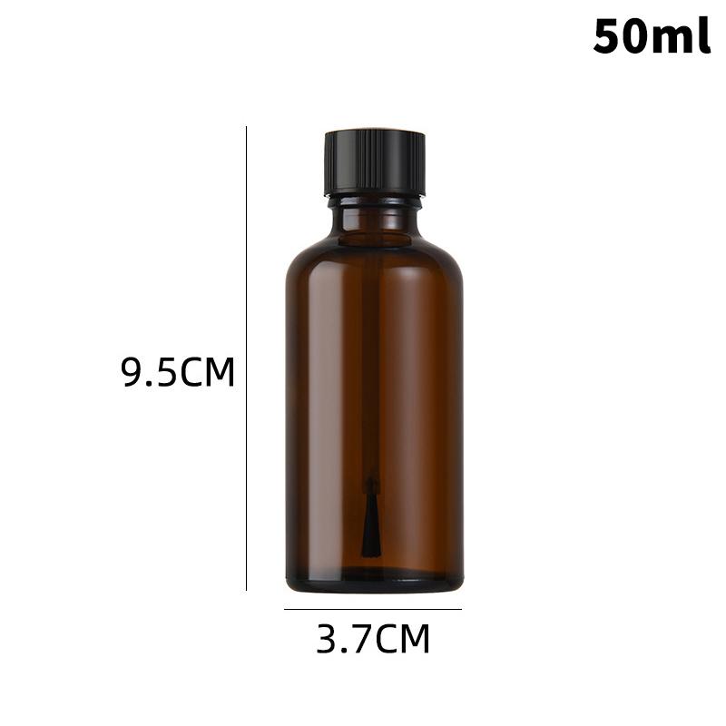 Transparent Glass Nail Polish Bottles Empty Refillable with Brush for Essential Oils and Home ManicureHot Sale