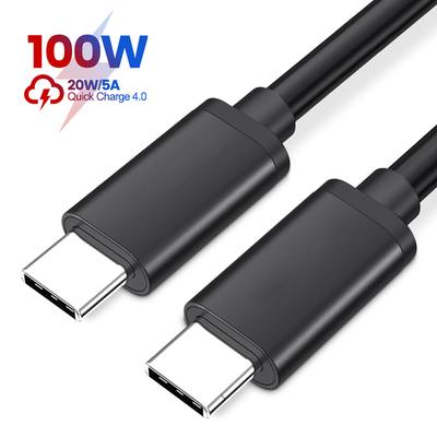 Cavo USB PD100W Cavo di ricarica rapida USB C a tipo C per Xiaomi Samsung Huawei MacBook iPad 5A Cavo per telefono cellulare Cavo USB tipo C