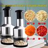 Pat-Pat Garlic Press & Manual Chopper - Multi-Functional Kitchen Tool