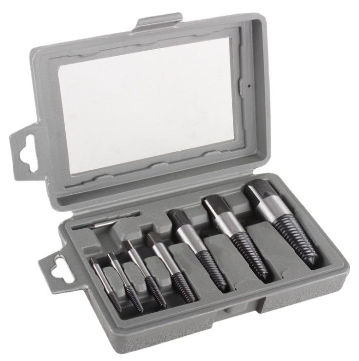 In Stock: 8-Piece Fine-Thread Screw Extractor and Faucet Valve Thread Remover