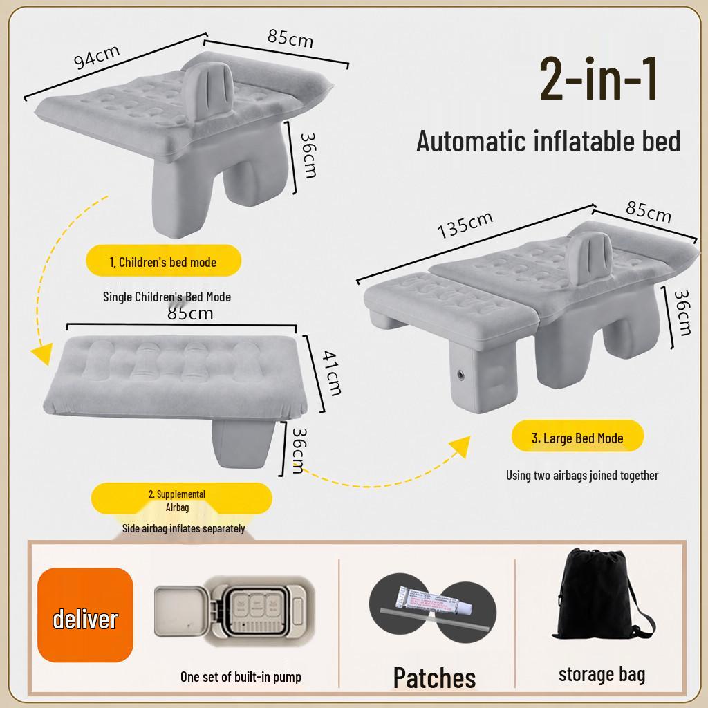 Xiaomi SU7 Car Rear Seat Automatic Inflatable Mattress Sleeping Pad for Seven-Seater Vehicles
