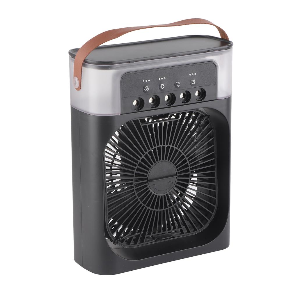 Personal Evaporative Air Cooler with 600ml Water Tank USB 7 Color Light 3 Speeds Air Cooler