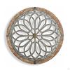 Circular Wall Decorative Medallion, Creative Home Sculpture Decoration, Metal Wooden Craft
