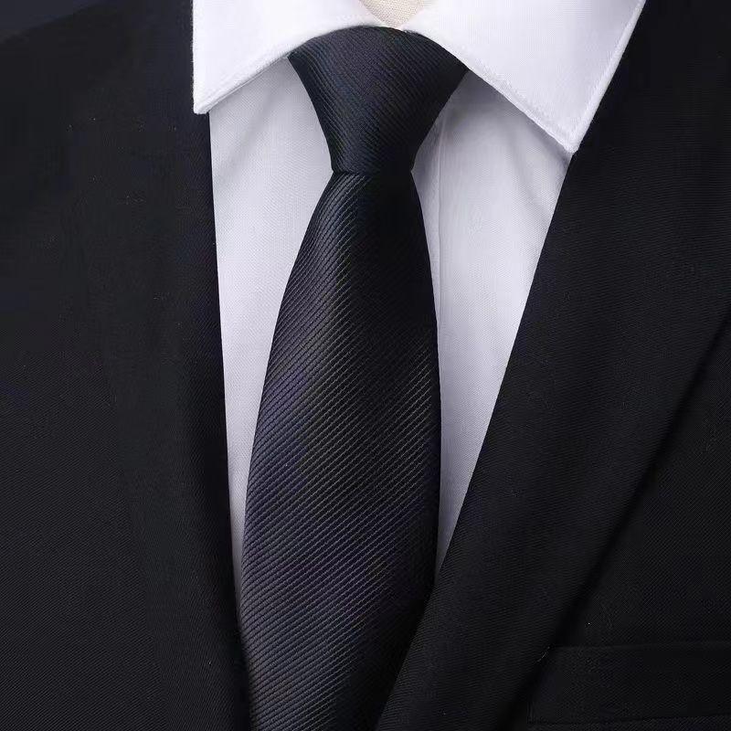 Men Stripes Pattern Tie With Polyester Fabric And Star Pattern For Formal Events