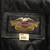 HARLEY DAVIDSON 90s Old leather Double riders jacket XXL black Big Size Men's Used