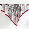 High-end simulation silk chain printed silk scarf shawl women's thin light luxury high-end versatile large square scarf gift scarf