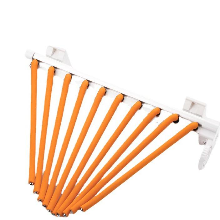 Side-Mounted Pull-Out Telescopic Trouser Rack with 10 Rods for Walk-In Closets