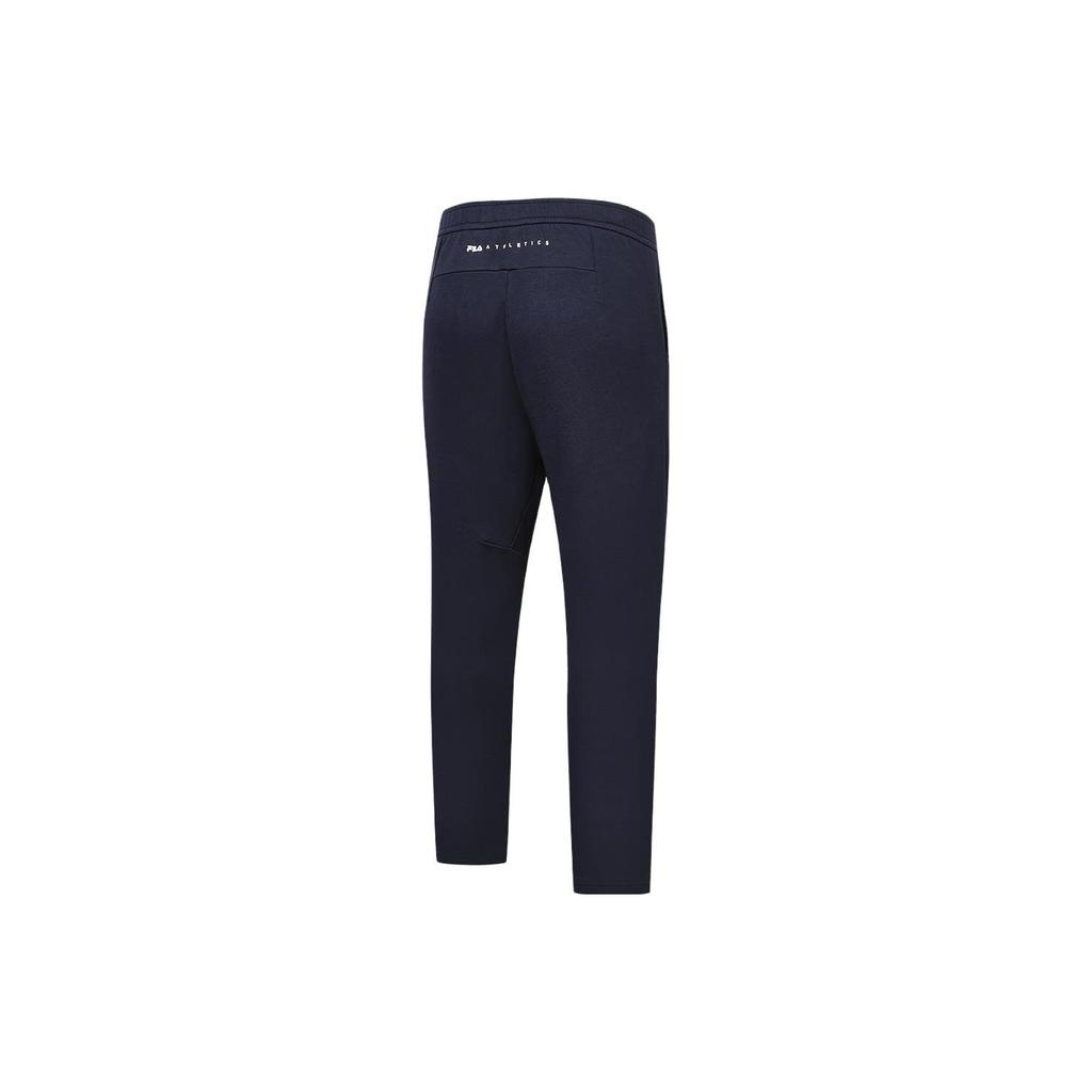 FILA Solid Color Straight Leg Fitness Knit Sports Pants Men bottoms Royal-Blue A11M341630F-NV