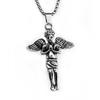 Michael Archangel Hip Hop Punk Titanium Steel Retro Necklace Pendant Necklace