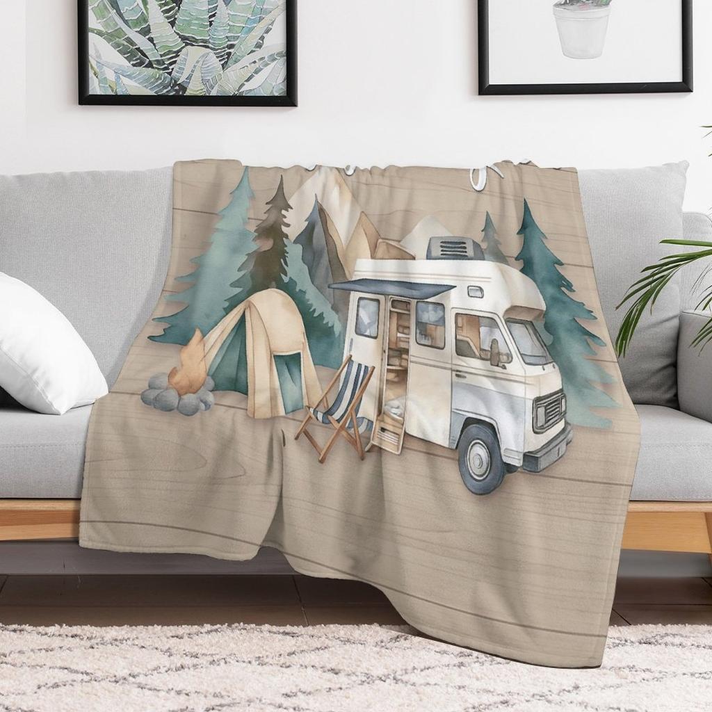 Stylish And Comfortable Blanket for Camping Adventures, Perfect for Adding a Cozy Touch to Your Living Room