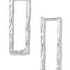 IBAE Silber Quadratische Vertikale Ohrringe