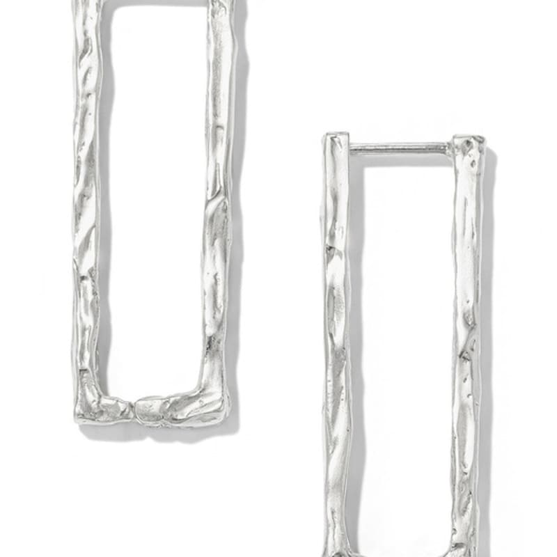 IBAE Silber Quadratische Vertikale Ohrringe