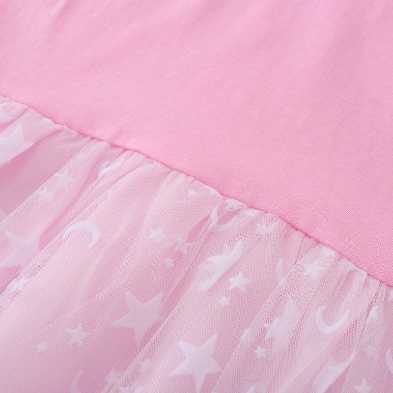 Vestito per Bambina K-Pop “Hunter” Girl Group: Vestito Estivo da Bambina a Maniche Corte in Tulle