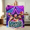 Kpop Demon Hunters Music Show Cartoon Anime Blanket Ultra Soft Throw Blanket For Bedroom Sofa Bed Party Decor New Year Gift