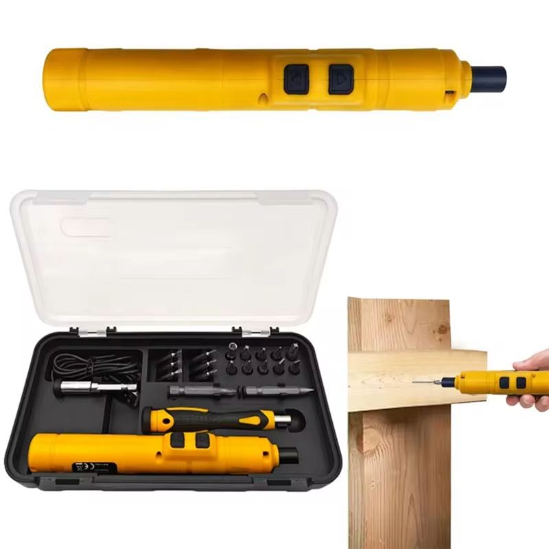 ABWR-Electric Screwdriver Cordless Stick Screwdriver Battery Operated 3.6V Screwdriver Rechargeable Screwdriver Small