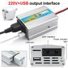 USB Voltage Transformer Car Power Inverter Conversion USB Battery Clip Portable 150W Mounted Inverter DC 12V To AC 220V 50Hz 12V Multiple Protection
