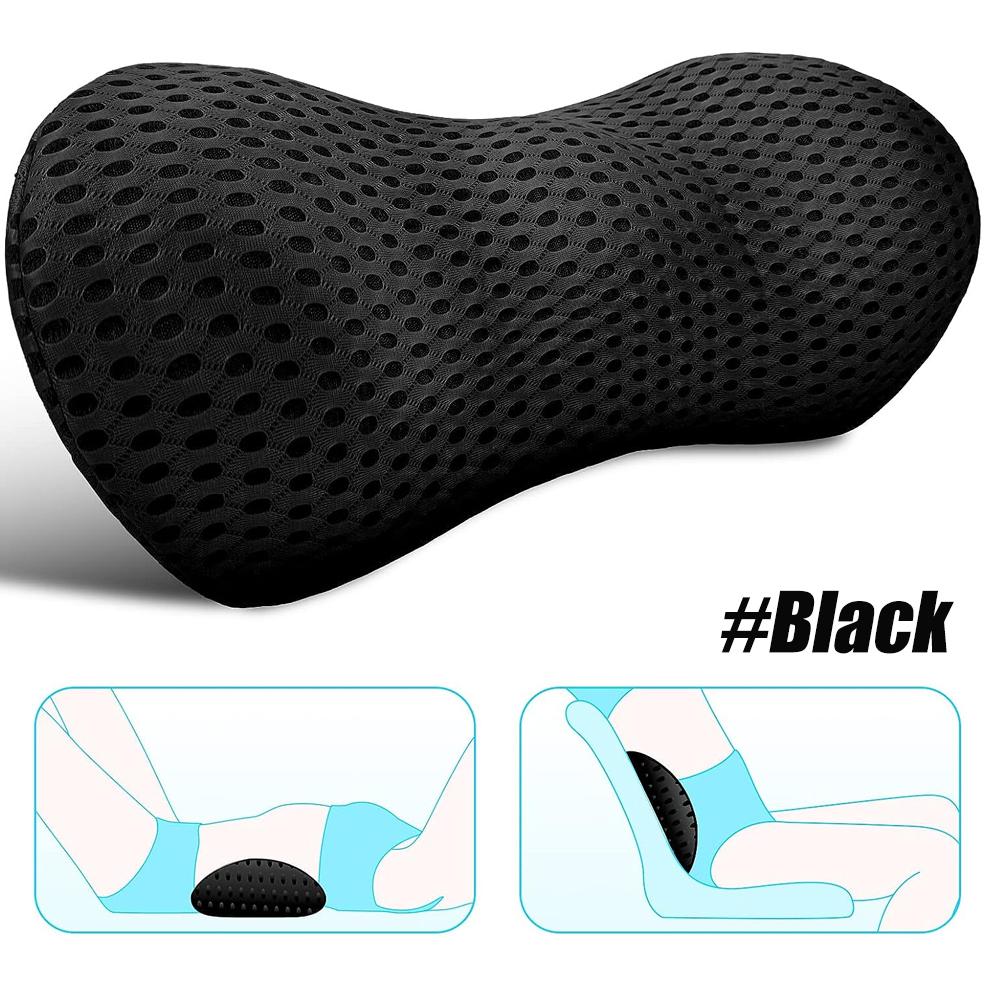 1Pcs Comfort Lumbar Support Pillow - Memory Foam Back Pillow - Back Pain Relief - Detachable & Washable - Ergonomic Lumbar
