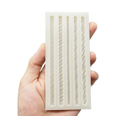 Stampo in silicone con corda intrecciata Stampo da forno in silicone rattan Stampo per cioccolato in argilla fondente fatto a mano fai-da-te