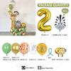 58pcs Wild Jungle Party Theme Gold Number 1-9 Balloon Garland Kit Birthday Baby Shower Gender Reveal Party Supplies Decorations
