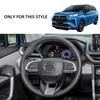 LHD ABS Carbon Fiber Style for Toyota VELOZ 2022- 2025 Steering Wheel Panel Cover Bezel Trim Insert Badge Molding Garnish Acc