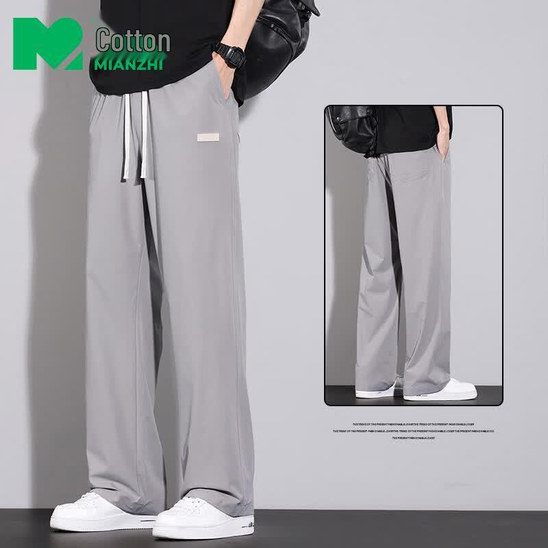 

Men s Summer Loose Fit Straight-Leg Casual Pants L