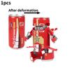 Trendy Deformable Car Robot Model For Kids Durable Abs Material Creative Toy