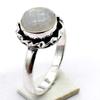 Rainbow Moonstone Gemstone Ethnic Handmade Ring Jewelry US Size-8 R 3306