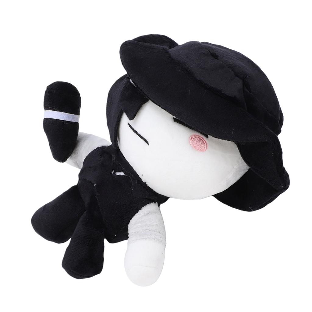 7.9 Inch Artful Plush Soft Stuffed Game Collectible Doll Black White Gaming Character Stuffed Plush Toy