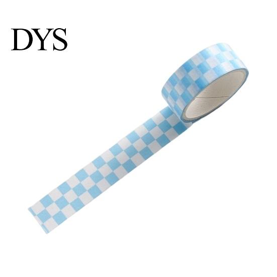 Farbiges Klebeband 1 Rolle Washi Klebehaftklarer Druck Abnehmbar DIY Lichtbeständig Scrapbooking Schachbrettmuster Papier für Kinder