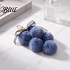 Plush Grape Decorative Pendant Keychain for Handbags, Fuzzy Cluster Bag Charm with Lightweight Bow, Fluffy Ball Keyring Backpacks and Purses