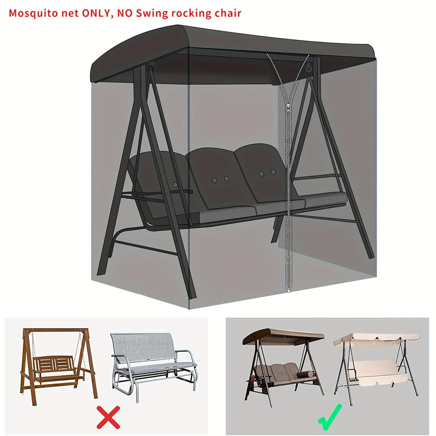 Mosquito Net for Courtyard Swing Chair Cover, Mosquito Net for Outdoor Swing Rocking Chair, Mosquito Barrier Cover Insect Net