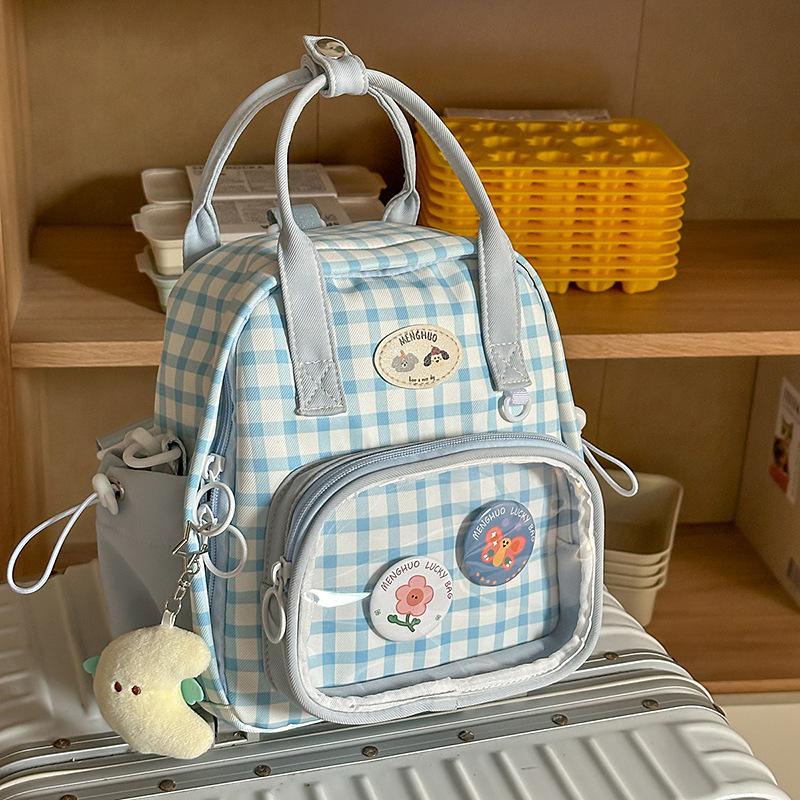 2025 new high-value Japanese pain bag ins wind backpack women's small backpack travel multi-functional shoulder bag women