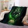 World of Warcraft Blankets Classic Game Blankets Art Printed Blankets Flannel Throw Blankets for Bed Sofa Party Kids Aldult Gift