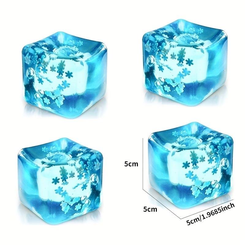 Cross-Border Snowflake Ice Cube Square Maltose Pinch Music Decompression Venting Slow Rebound Decompression Toy Wholesale