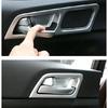 For Kia Sportage 17-2022 Matte Silver Inner Door Handle Lock Frame Trim 4PCS