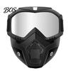 Metal Fabrication Eye Protection Full Face Goggle Mask, Detachable Cycling Goggles Mask with Anti-Fog HD Lens Protective Eyewear Lens, Large