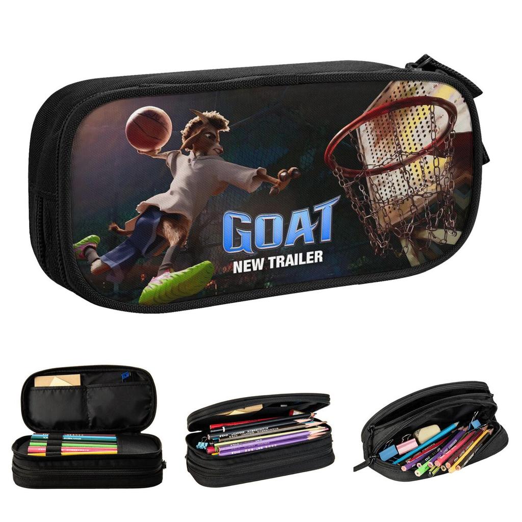 GOAT Film Pencil Cases Sports Comedy Pencilcases Pen Box for Student Big Capacity Bags School Supplies Cosmetic Stationery