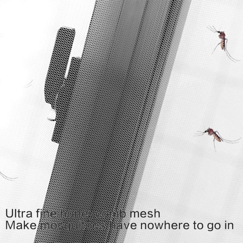 Adjustable Customizable DIY Insect Netting For Window Easy Install Ventilation Mesh Screen 6Pack with Adhesive Tape Roll