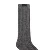 JASS5F031G2 Women's Logo Label Cable Knit Wool Blend Long Socks 2-Piece Set