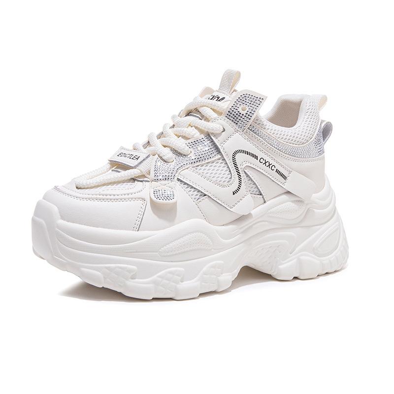 Platform dad shoes autumn new color matching casual sports