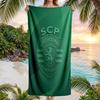 Asciugamano da Spiaggia Sporting CP FC Stampa Asciugatura Rapida Microfibra Assorbente Portatile da Viaggio Asciugamano da Nuoto
