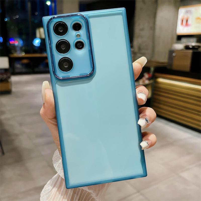 Suitable for Samsung S24U Mobile Phone Case with Lens Film New S23 Protective Case Silicone Ultra Thin A55A73M34 Full Package