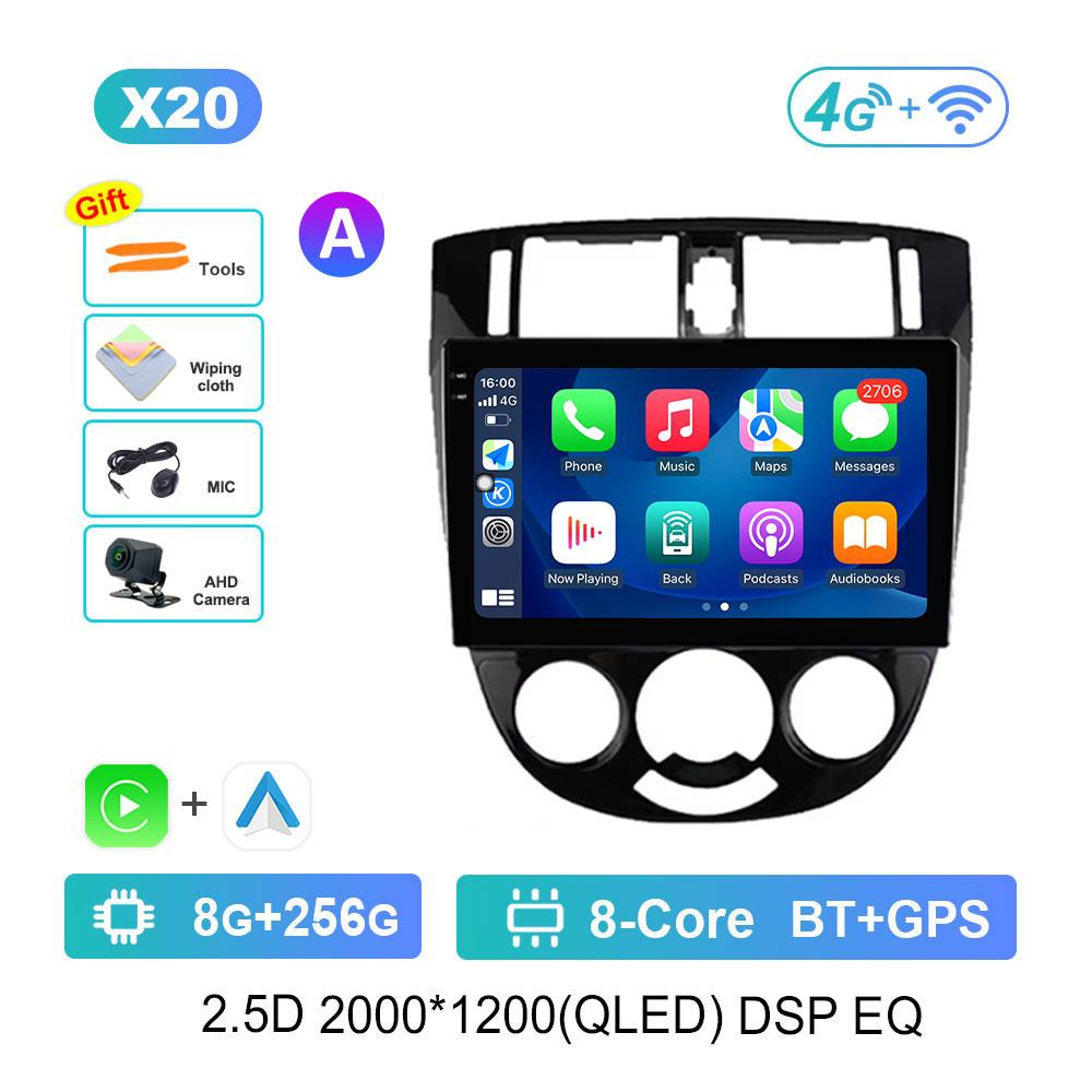 For Chevrolet Lacetti J200 Excelle HRV 2004 - 2013 Android 14 Car Video Multimedia Player WiFi GPS Navi 2.5D Screen DSP Stereo