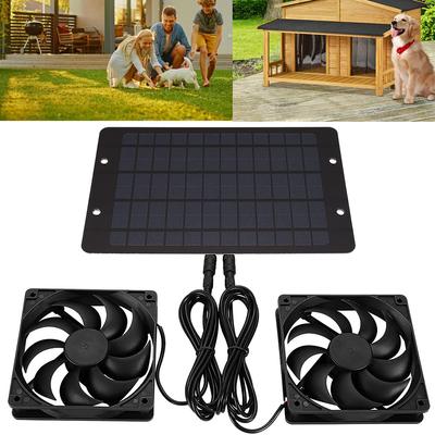 12V 10W Solar Exhaust Fan IP65 Waterproof Mini Ventilator Solar Power Controller Solar Panel Fan for Chicken House RV Greenhouse