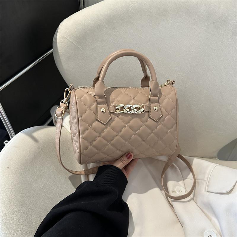 Fashionable 2023 Urban Chic Pu Leather Handbag Women s Stylish Box Purse Small Crossbody хаки